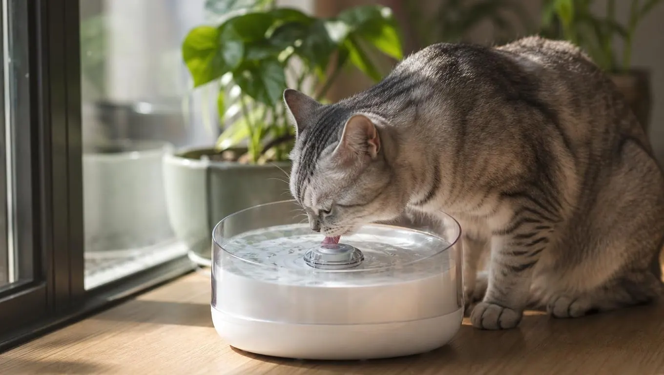 How to Get Your Cat to Drink More Water With a Fountain