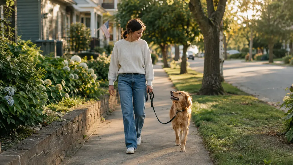 The Walk Changed When I Stopped Fighting My Dog's Leash Pulling