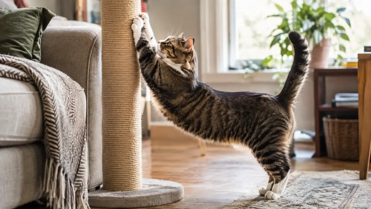 My Couch Was Toast Until We Bought the Right Scratching Post