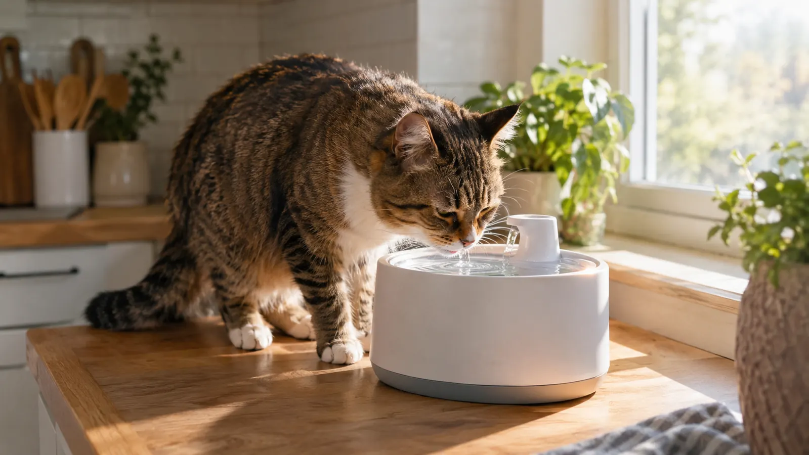 Veken Fountain vs a Plain Water Bowl: Does Your Cat Drink More?